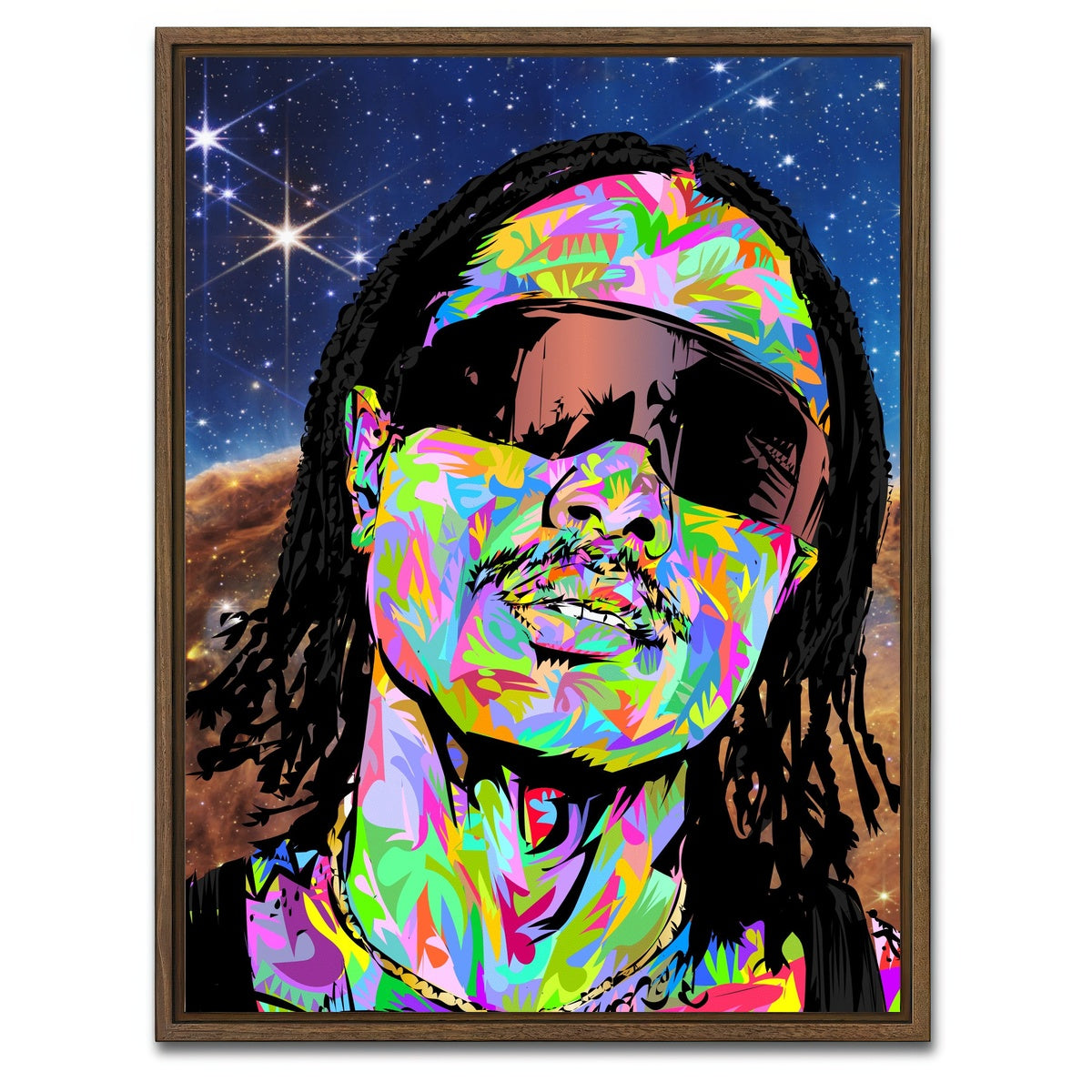 AUTO-MOCKUP WHITE | steve lacy | 1 Piece | Walnut Framed Canvas | group=3x4