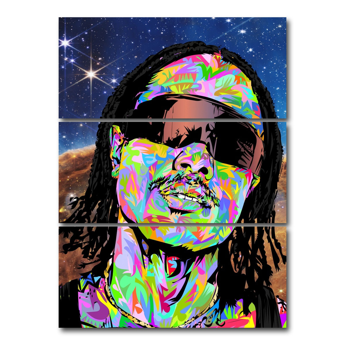 AUTO-MOCKUP WHITE | steve lacy | 3 Piece | Gallery Wrap Canvas | group=8x18_stacked