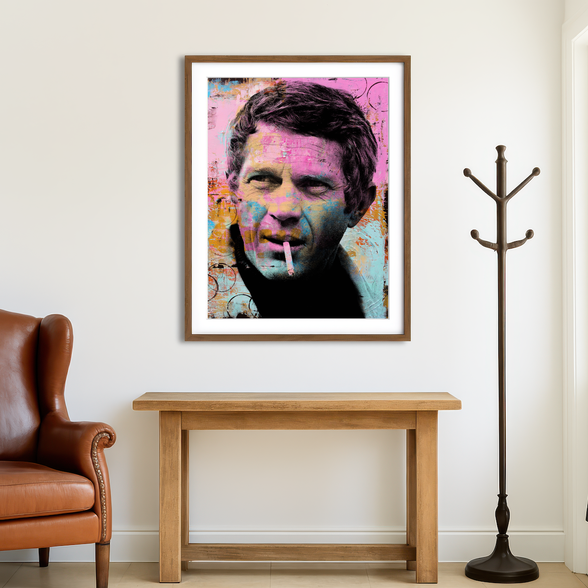 AUTO-MOCKUP ROOM | Steve McQueen Wall Art