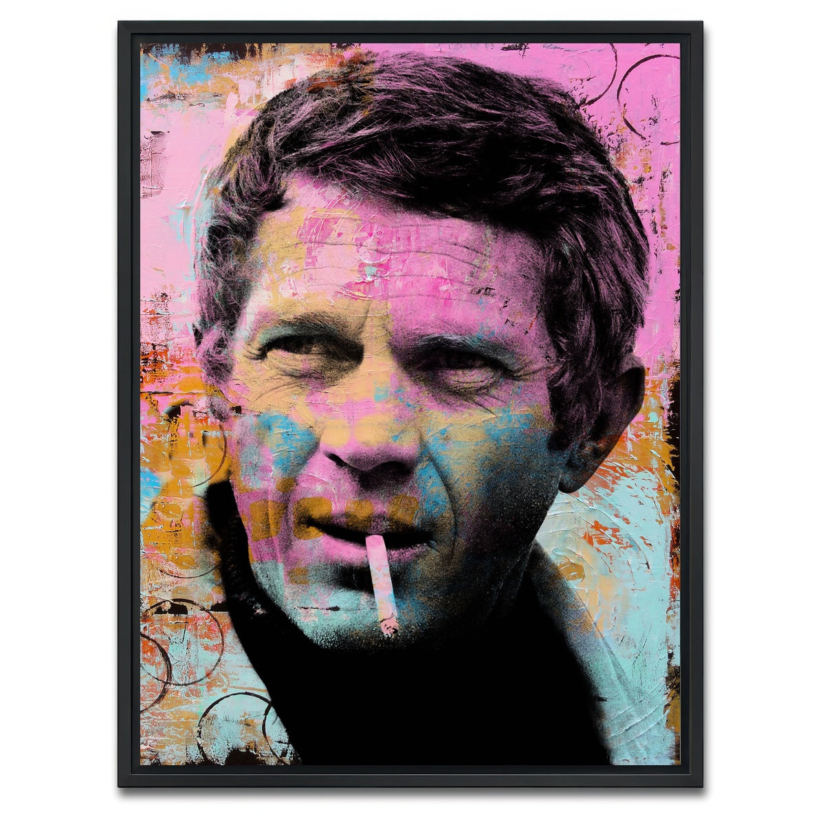 AUTO-MOCKUP WHITE | steve mcqueen | 1 Piece | Black Framed Canvas | group=3x4
