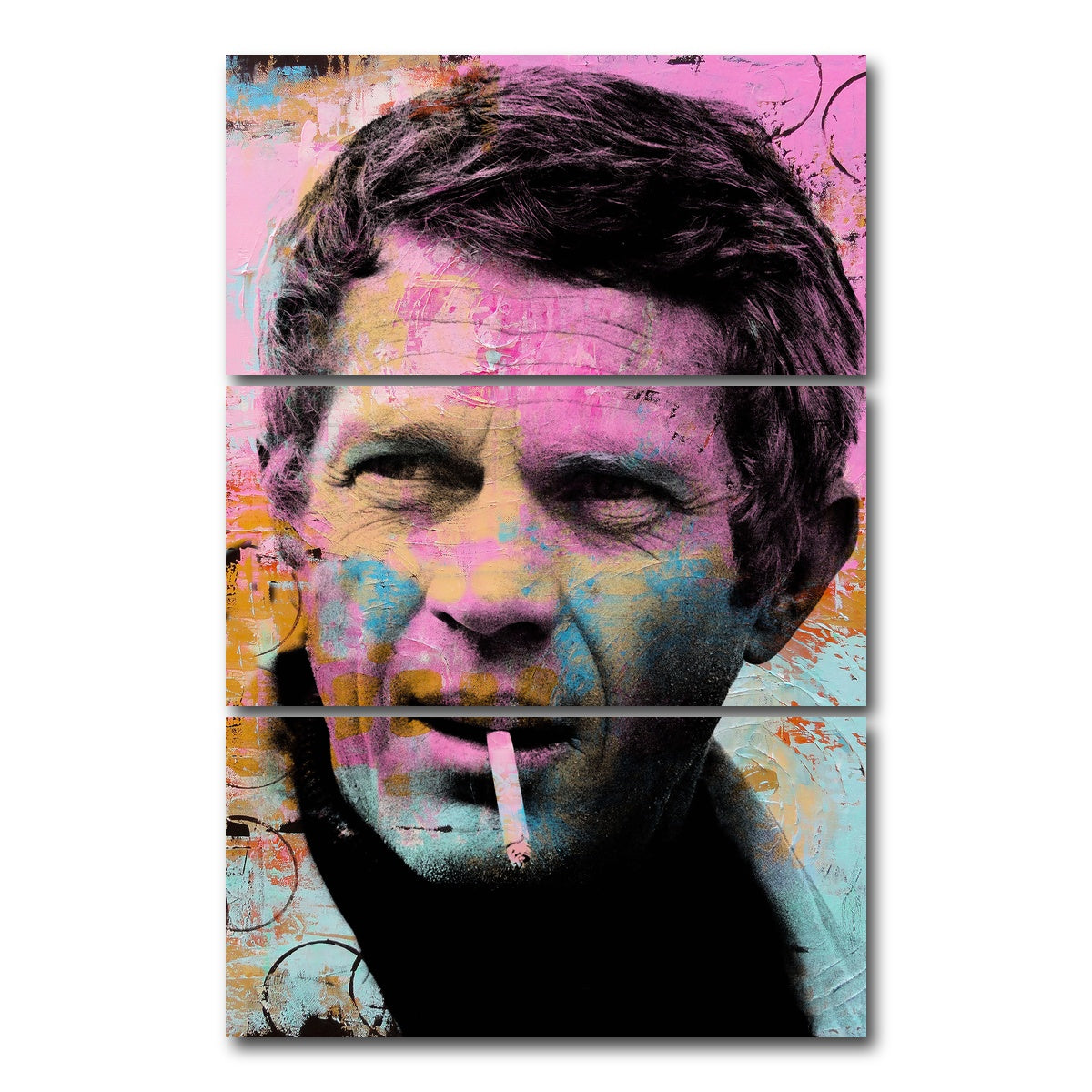 AUTO-MOCKUP WHITE | steve mcqueen | 3 Piece | Gallery Wrap Canvas | group=12x24_stacked