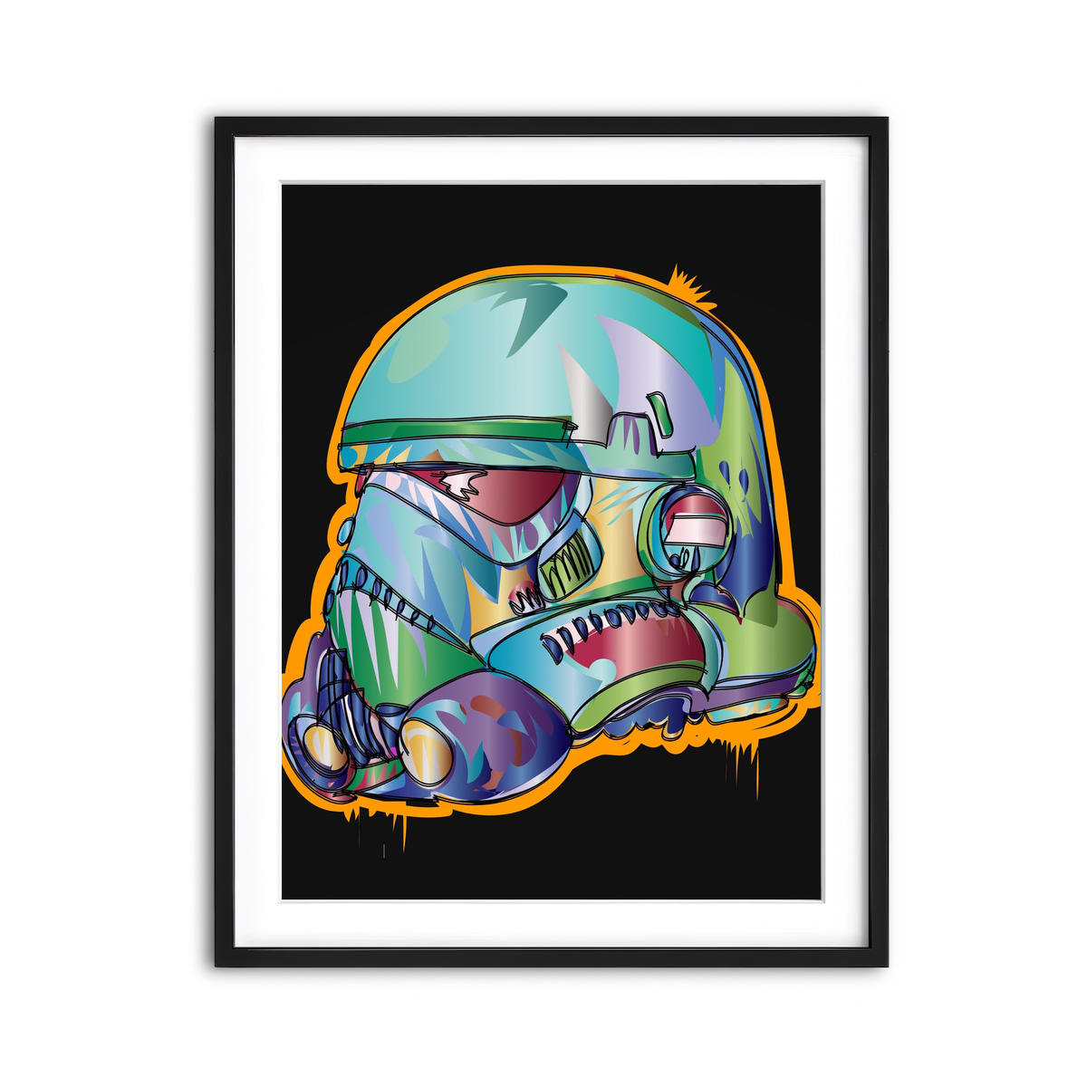 Framed Print 3x4 Black