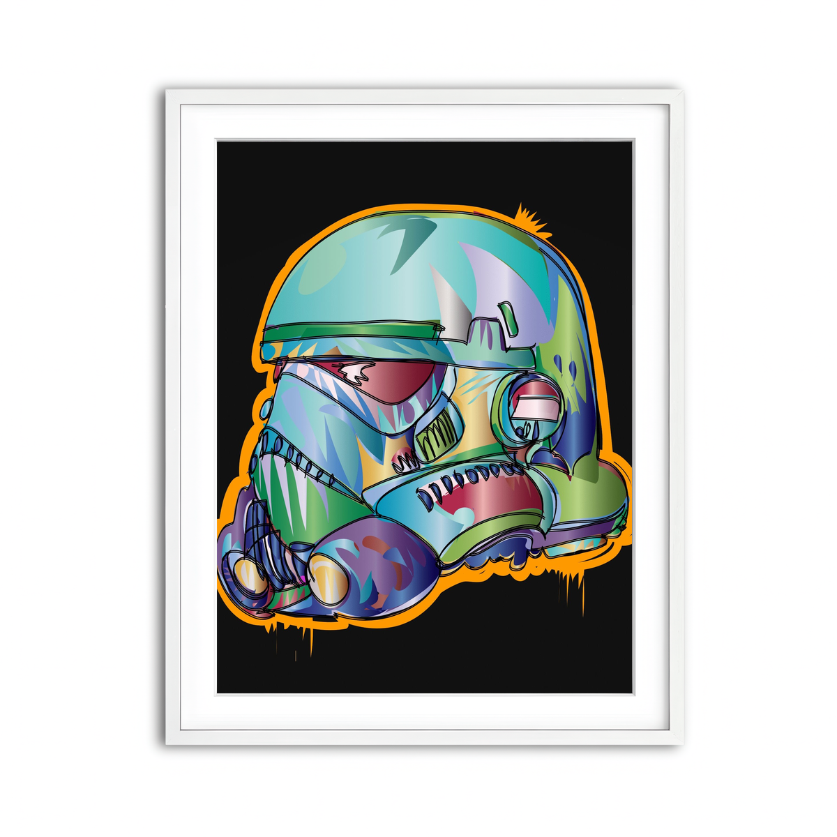 Framed Print 3x4 White