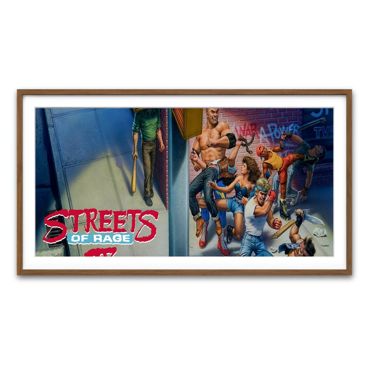 Framed Print 2x1 Walnut