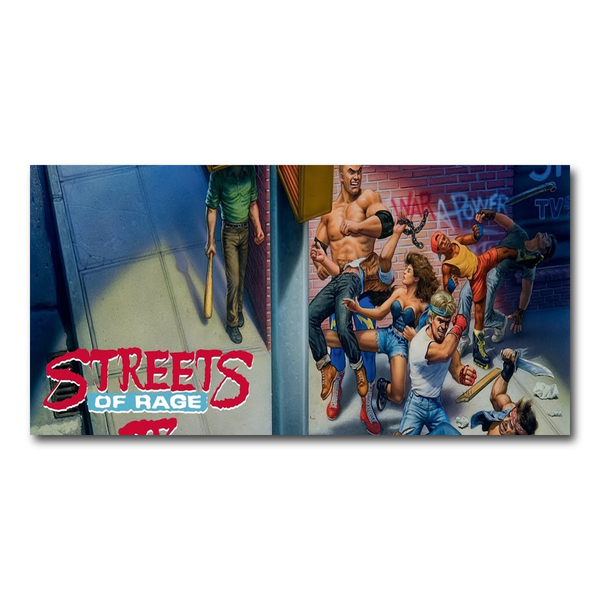 AUTO-MOCKUP WHITE | streets of rage 2 | 1 Piece | Gallery Wrap Canvas | group=2x1