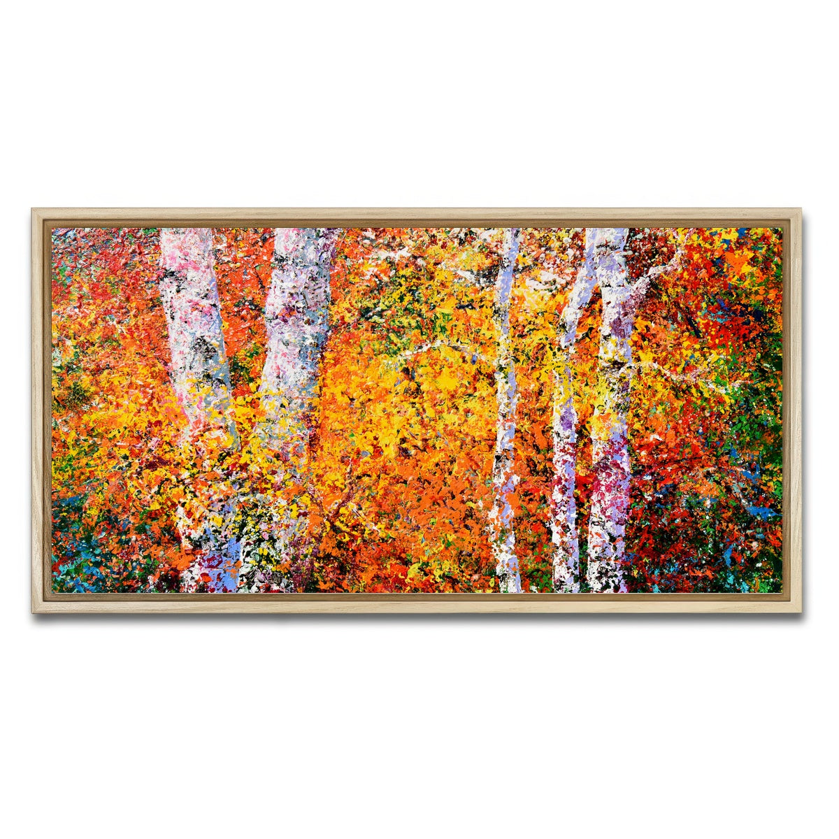 AUTO-MOCKUP WHITE | strength amongst colors | 1 Piece | Natural Framed Canvas | group=2x1