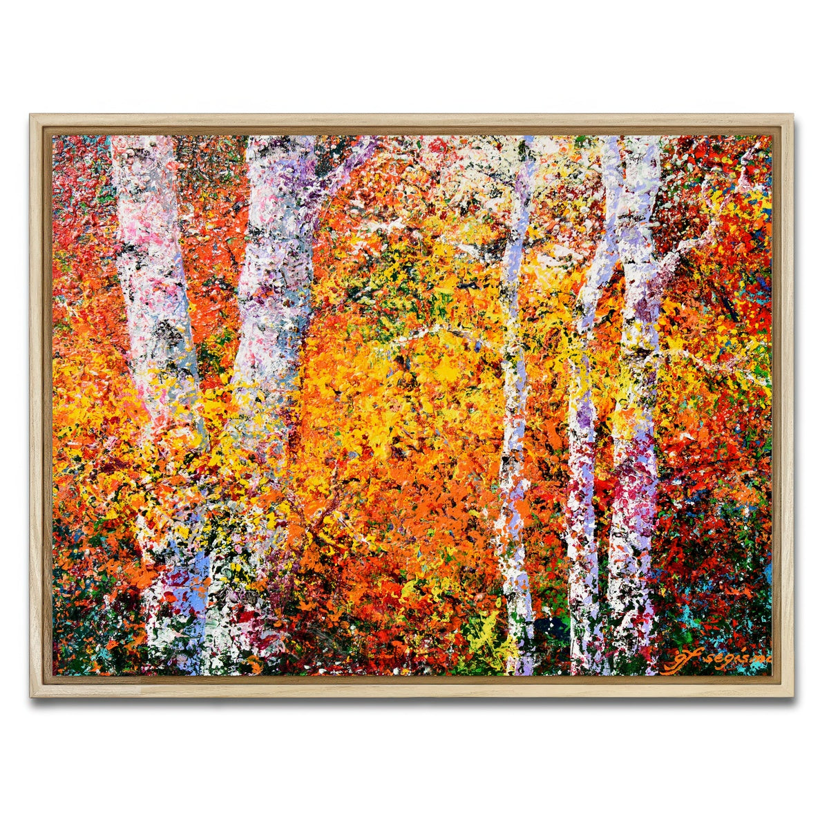 AUTO-MOCKUP WHITE | strength amongst colors | 1 Piece | Natural Framed Canvas | group=4x3