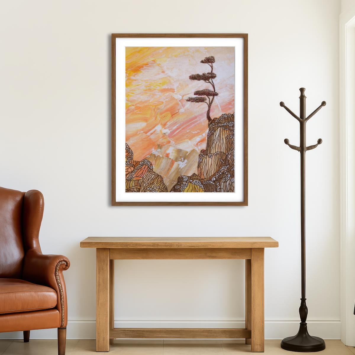 AUTO-MOCKUP ROOM | Strength To Stand Alone Wall Art