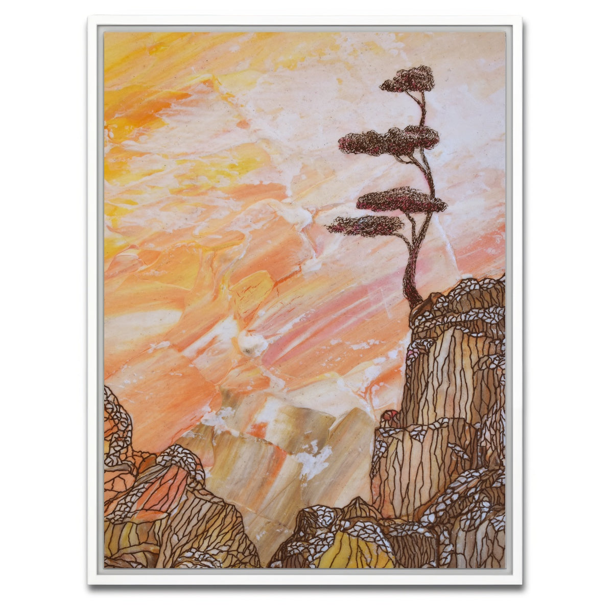 AUTO-MOCKUP WHITE | strength to stand alone | 1 Piece | White Framed Canvas | group=3x4