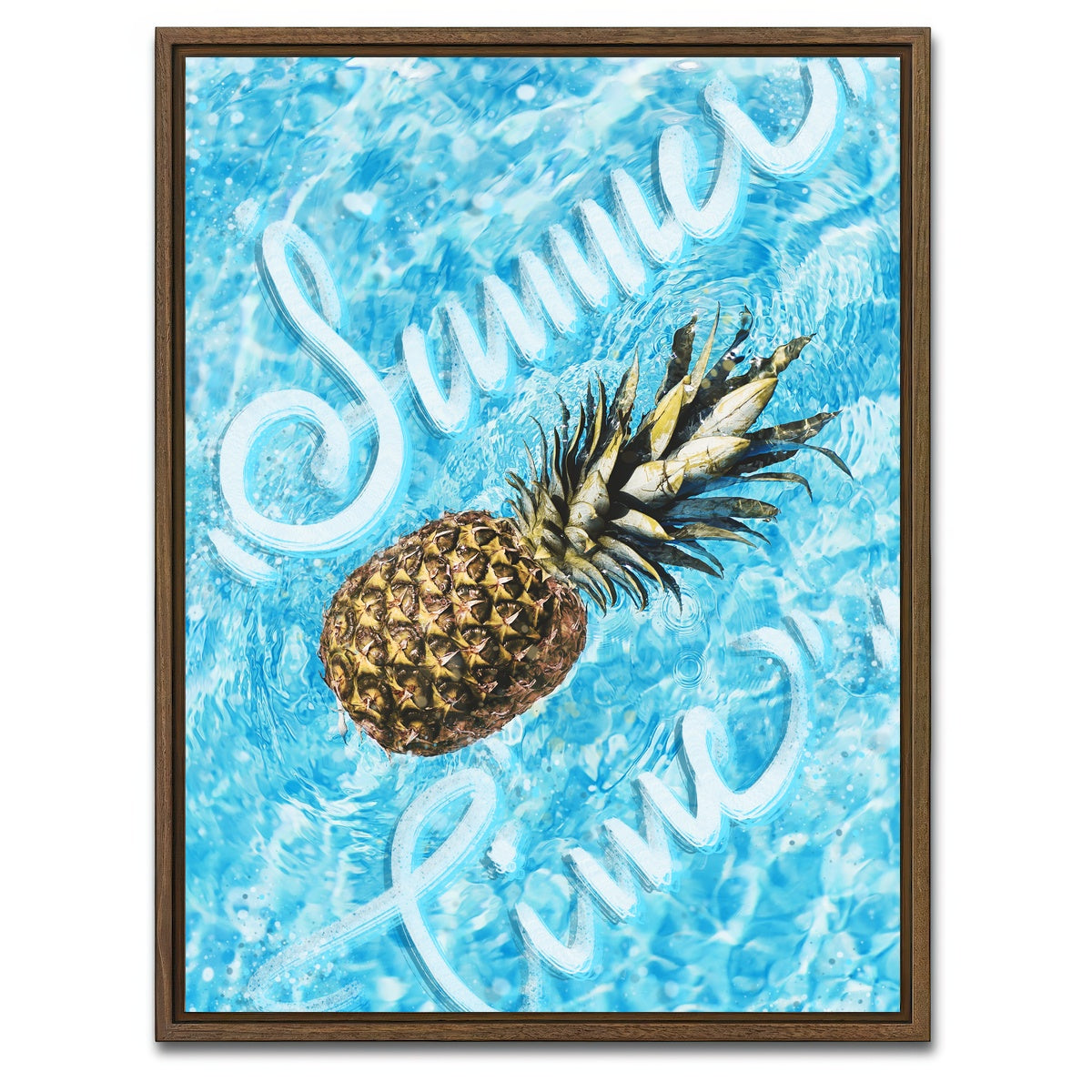 AUTO-MOCKUP WHITE | summer | 1 Piece | Walnut Framed Canvas | group=3x4