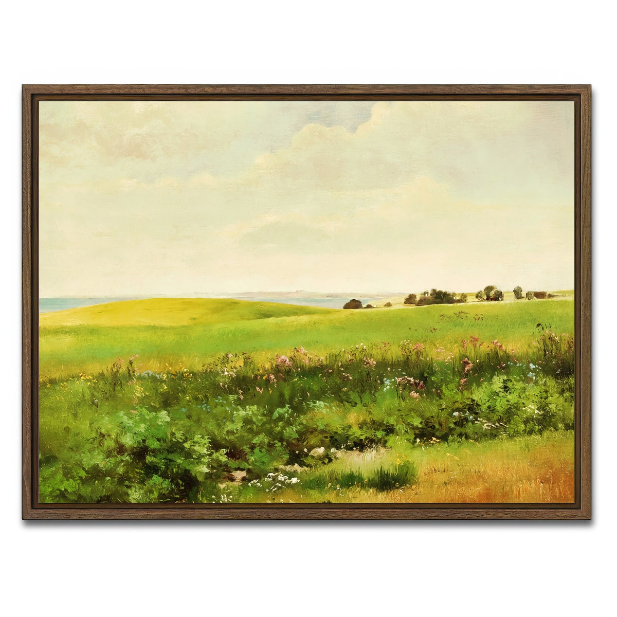 AUTO-MOCKUP WHITE | summer lands | 1 Piece | Walnut Framed Canvas | group=4x3