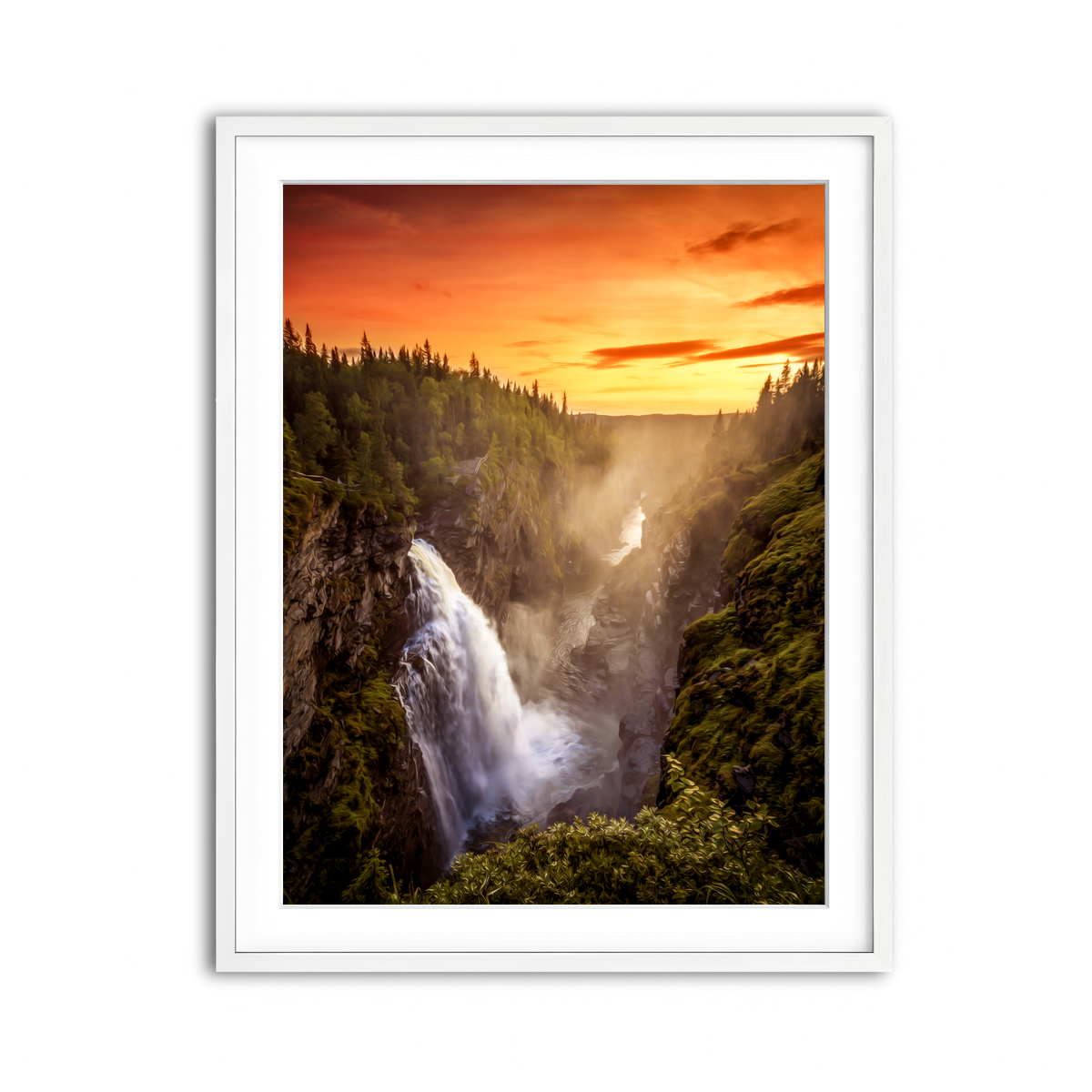 Framed Print 3x4 White