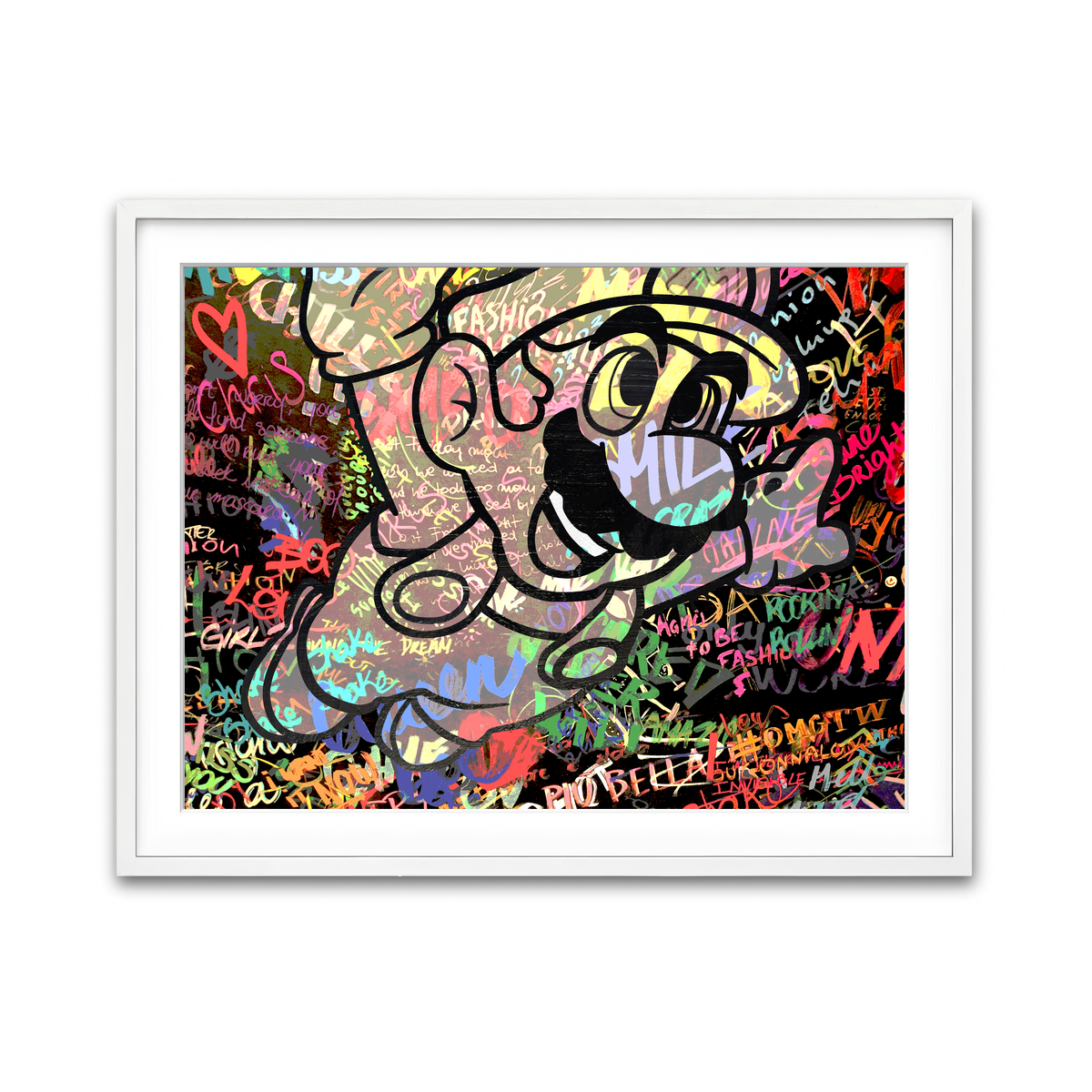 Framed Print 4x3 White