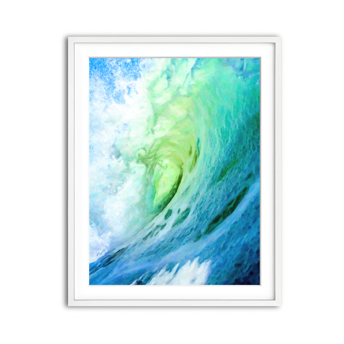Framed Print 3x4 White