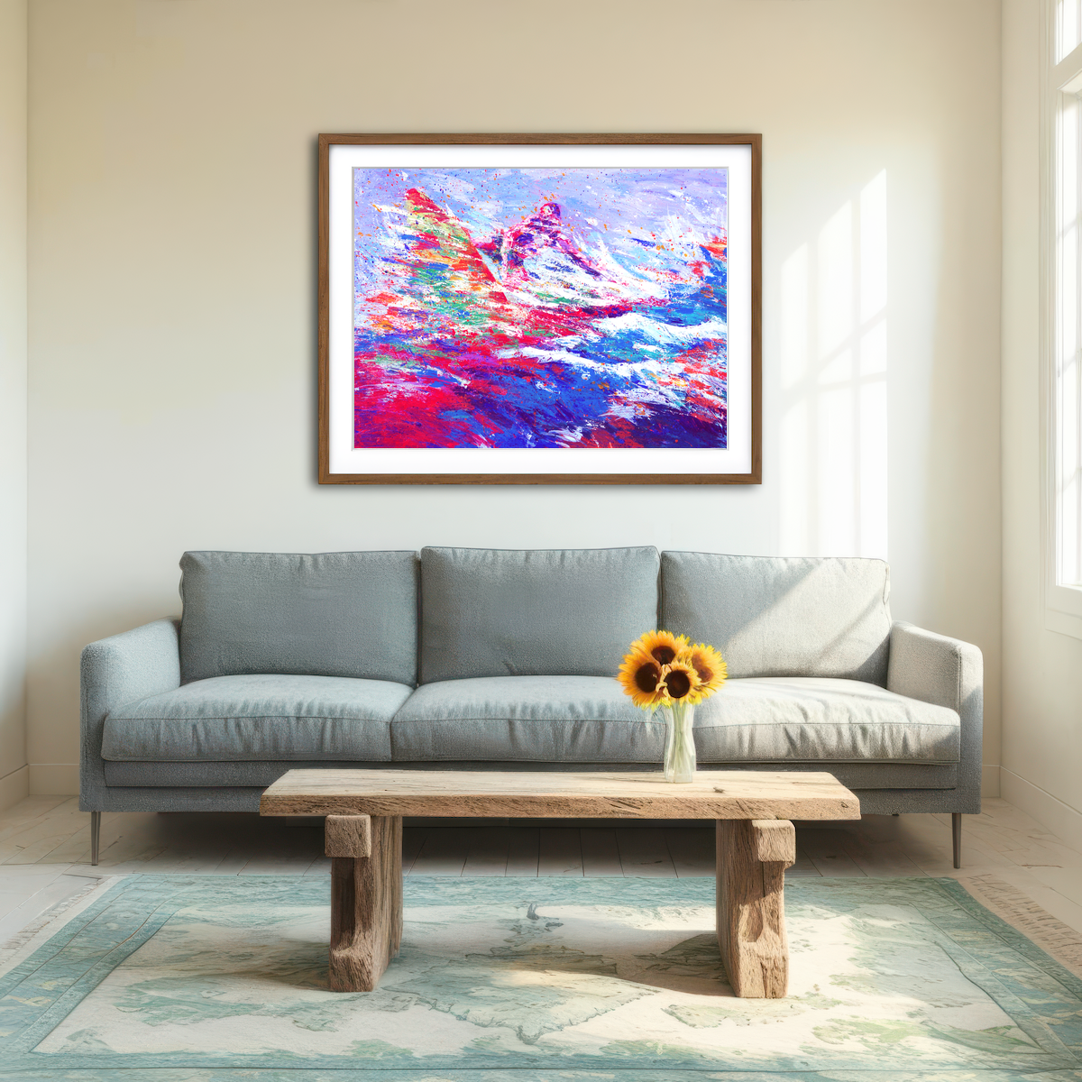 AUTO-MOCKUP ROOM | Surfer Wall Art