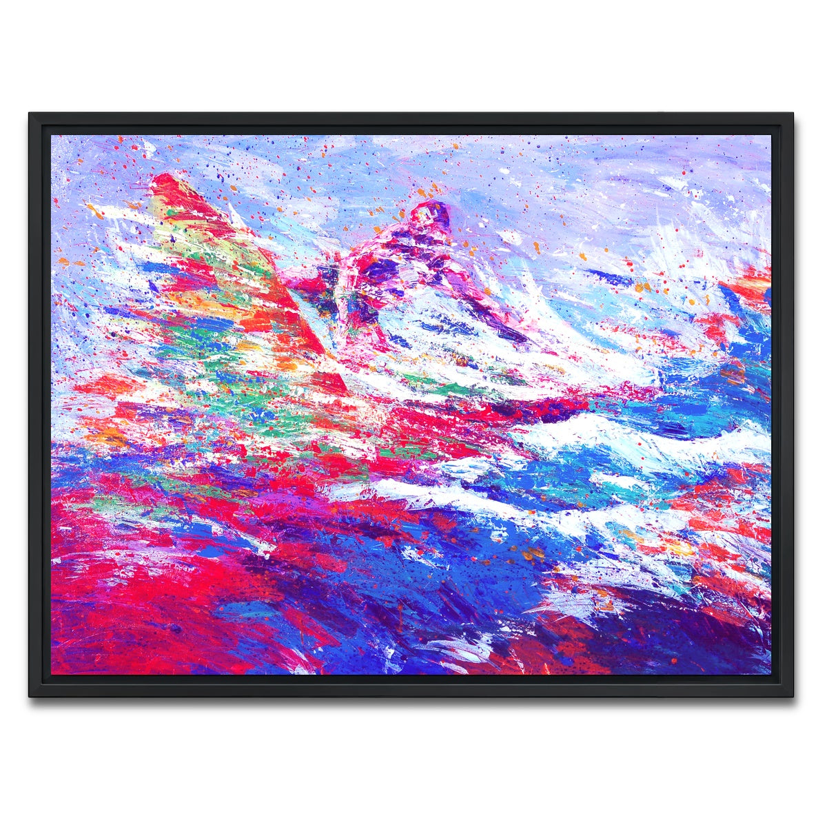 AUTO-MOCKUP WHITE | surfer | 1 Piece | Black Framed Canvas | group=4x3