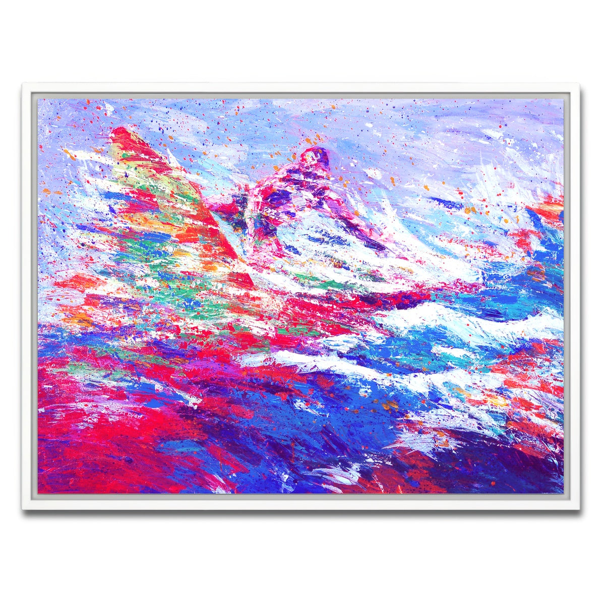 AUTO-MOCKUP WHITE | surfer | 1 Piece | White Framed Canvas | group=4x3
