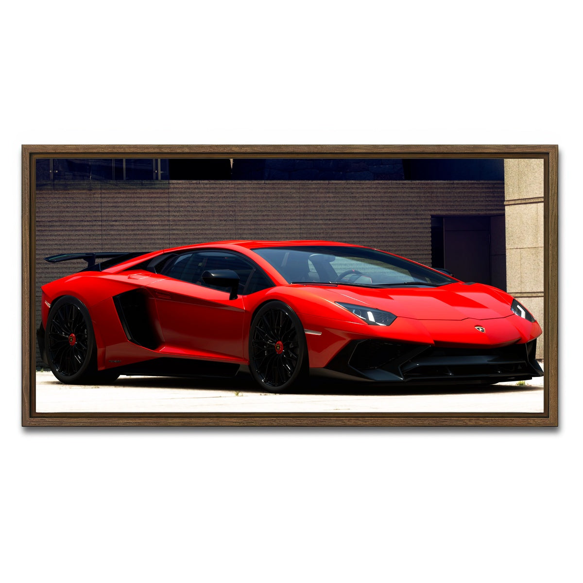 AUTO-MOCKUP WHITE | sv | 1 Piece | Walnut Framed Canvas | group=2x1