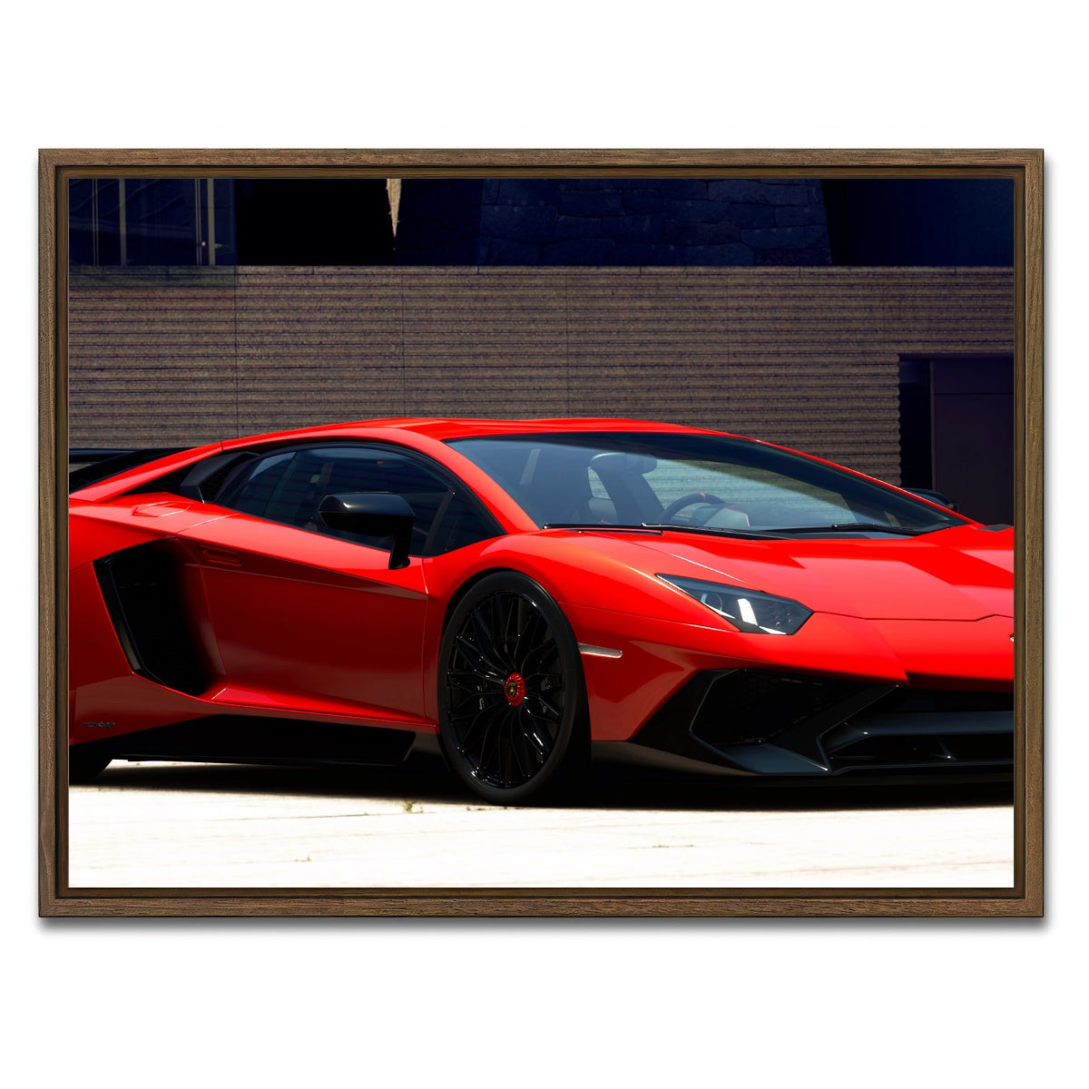AUTO-MOCKUP WHITE | sv | 1 Piece | Walnut Framed Canvas | group=4x3