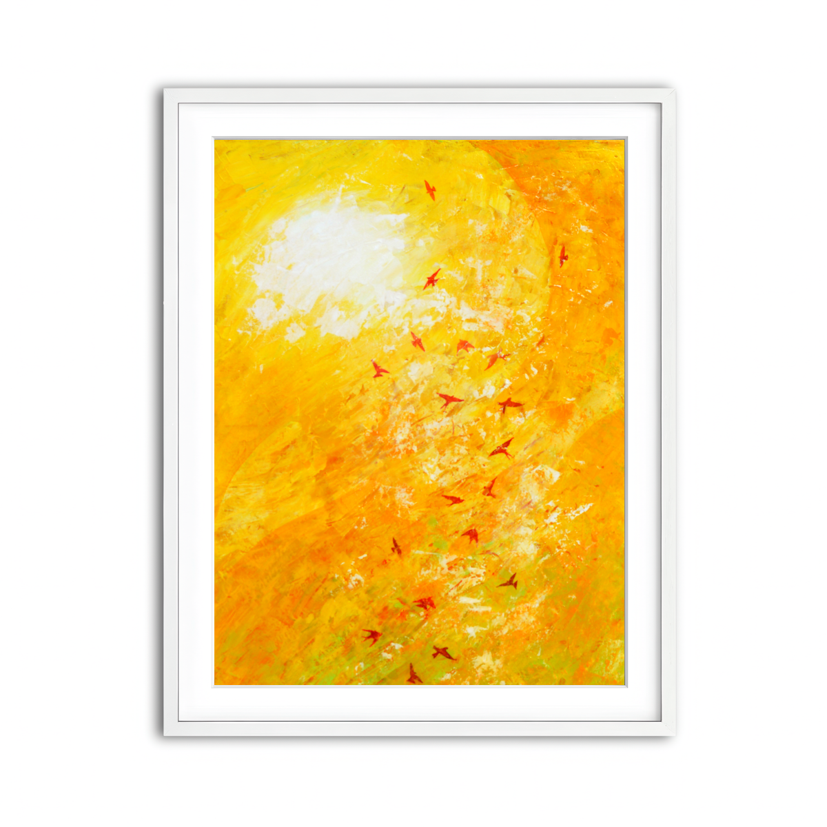 Framed Print 3x4 White