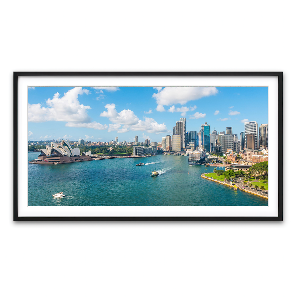 Framed Print 2x1 Black