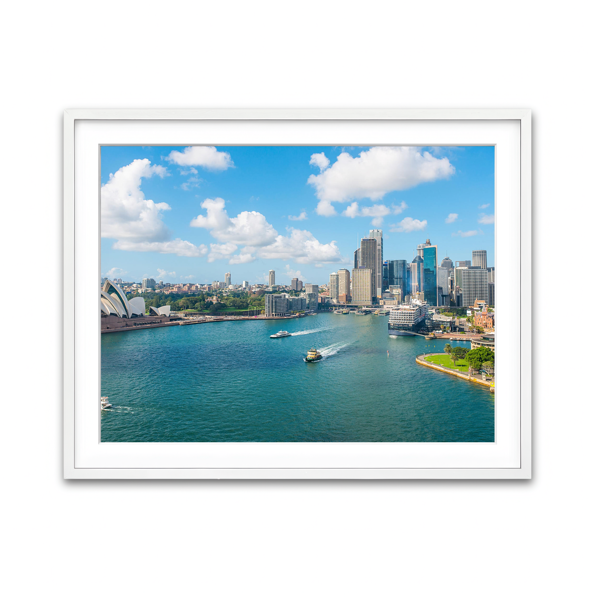Framed Print 4x3 White