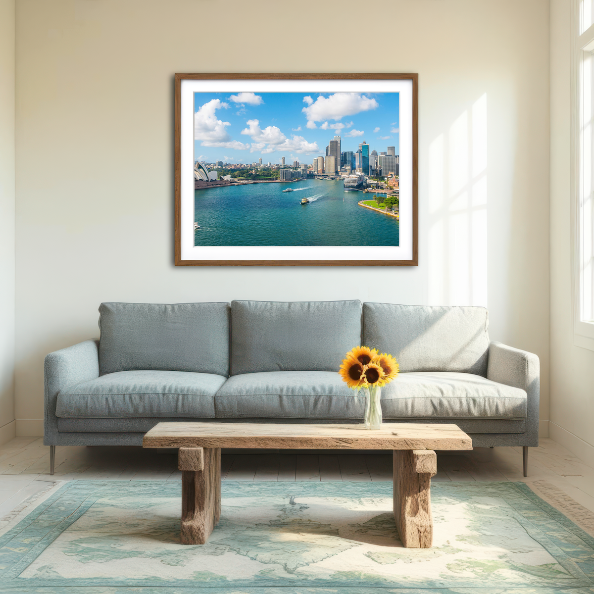 AUTO-MOCKUP ROOM | Sydney Skyline Wall Art