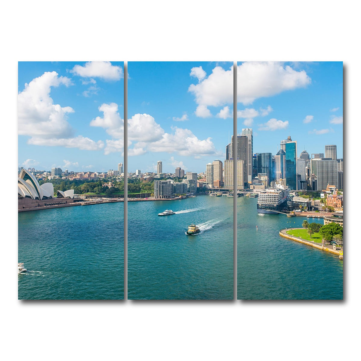 AUTO-MOCKUP WHITE | sydney skyline | 3 Piece | Gallery Wrap Canvas | group=8x18