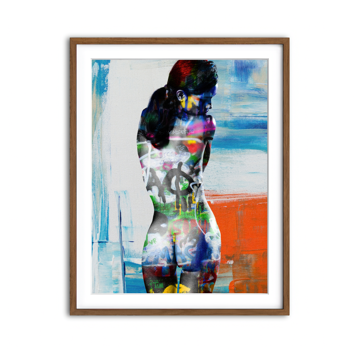 Framed Print 3x4 Walnut