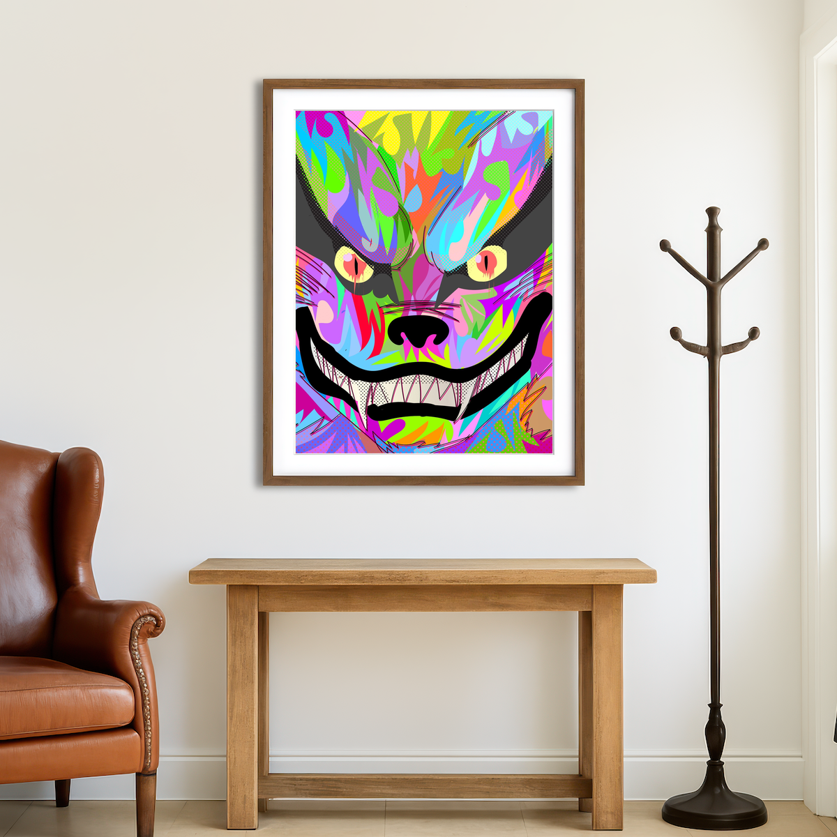 AUTO-MOCKUP ROOM | Tail Fox Wall Art