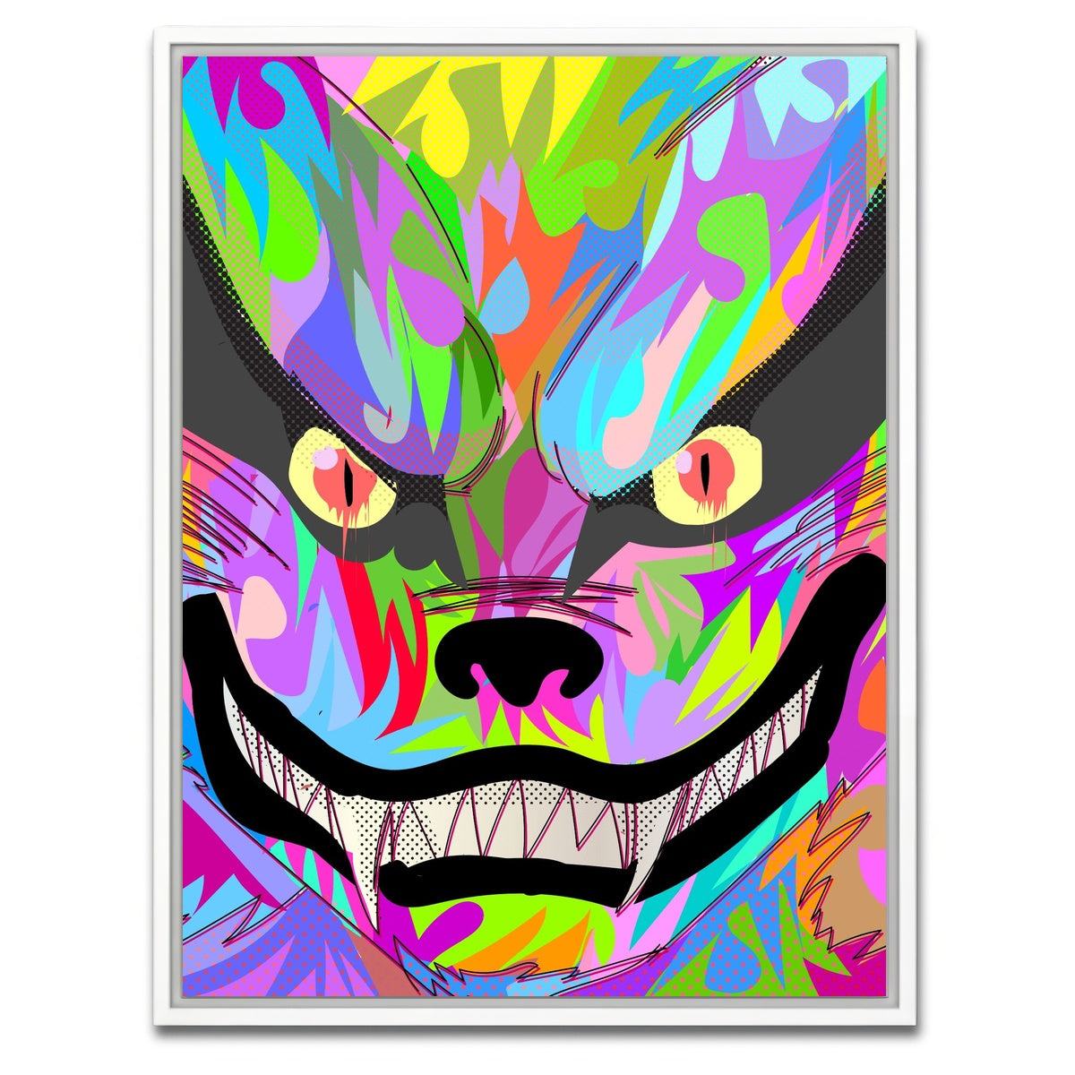 AUTO-MOCKUP WHITE | tail fox | 1 Piece | White Framed Canvas | group=3x4