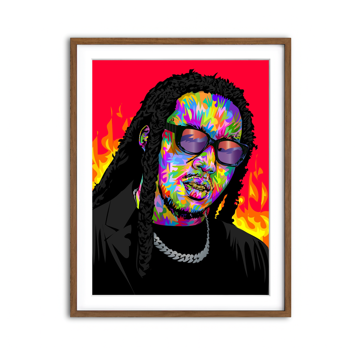 Framed Print 3x4 Walnut