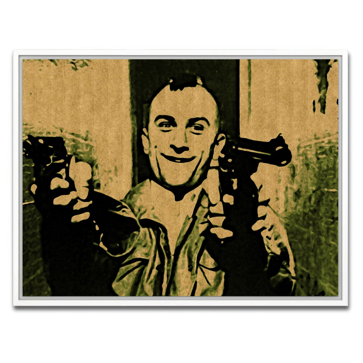 AUTO-MOCKUP WHITE | taxi driver | 1 Piece | White Framed Canvas | group=4x3