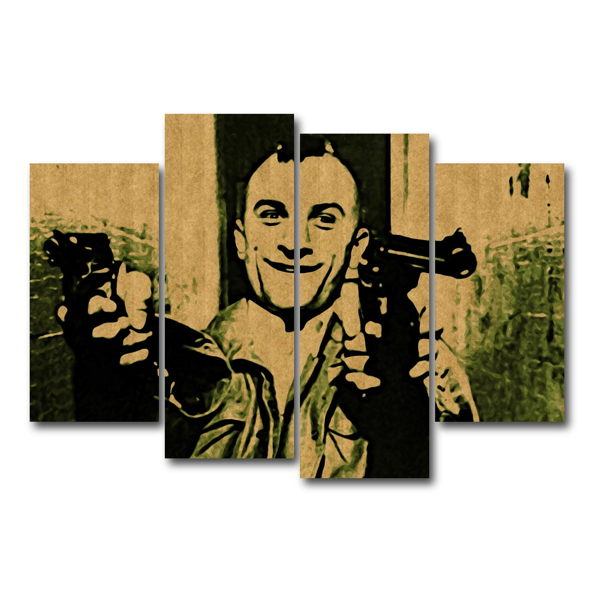 AUTO-MOCKUP WHITE | taxi driver | 4 Piece | Gallery Wrap Canvas | group=4_short