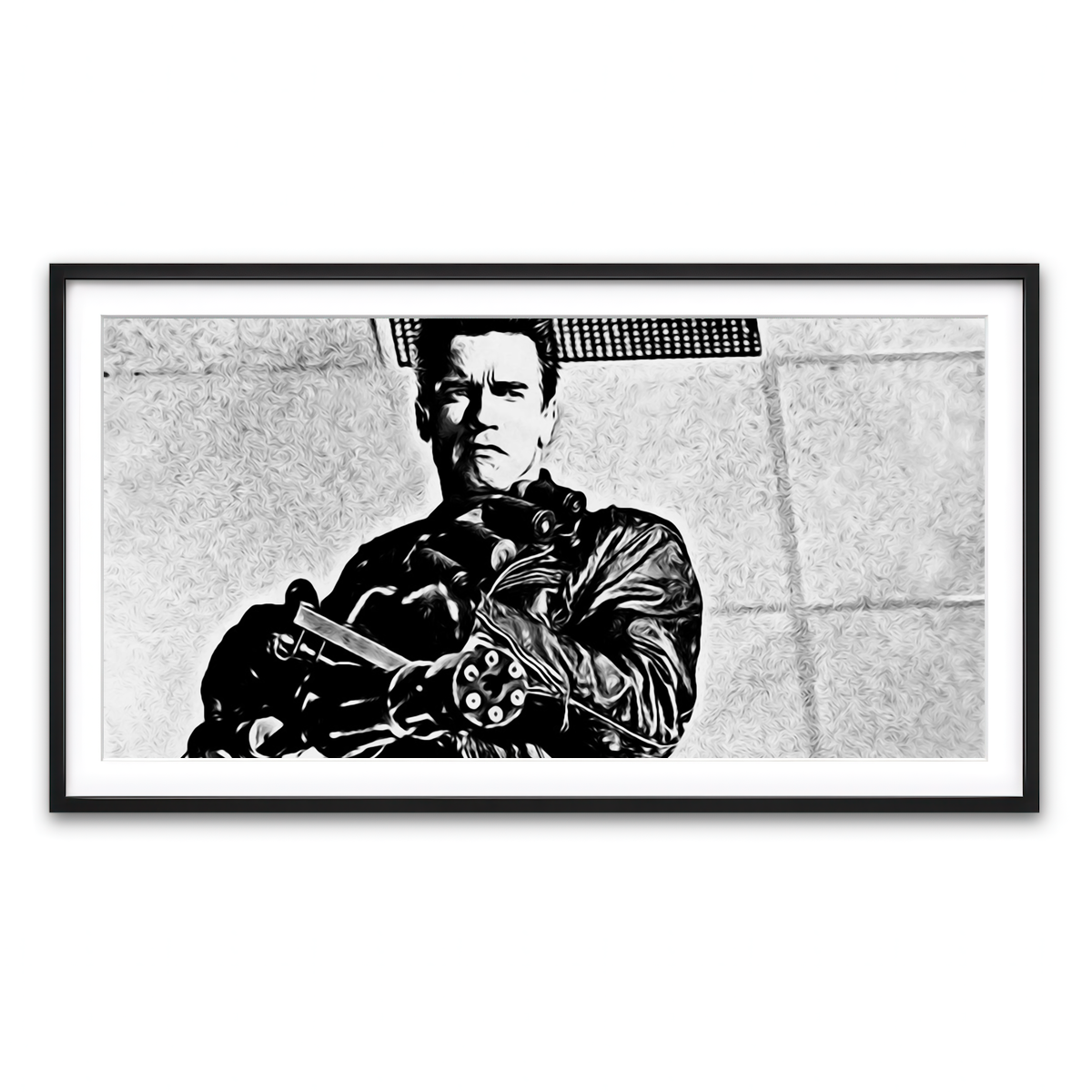 Framed Print 2x1 Black