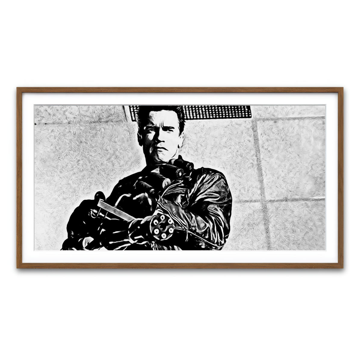 Framed Print 2x1 Walnut