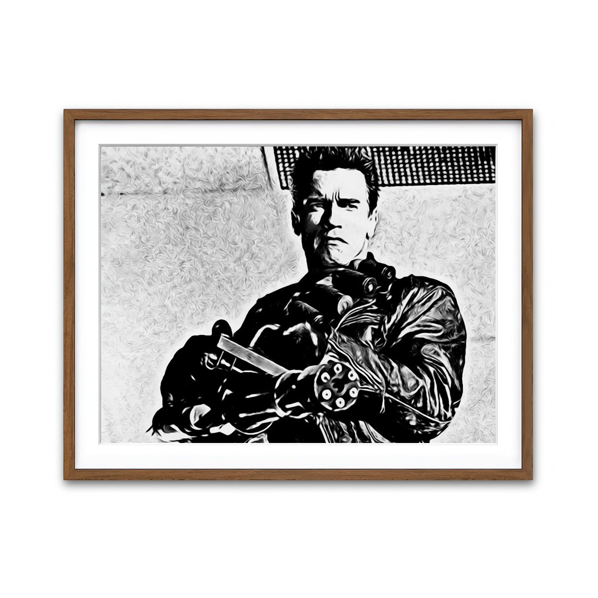 Framed Print 4x3 Walnut