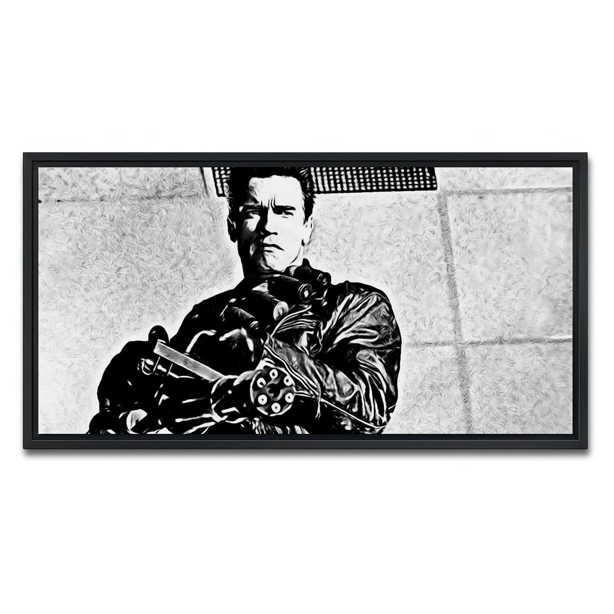 AUTO-MOCKUP WHITE | terminator 2 | 1 Piece | Black Framed Canvas | group=2x1