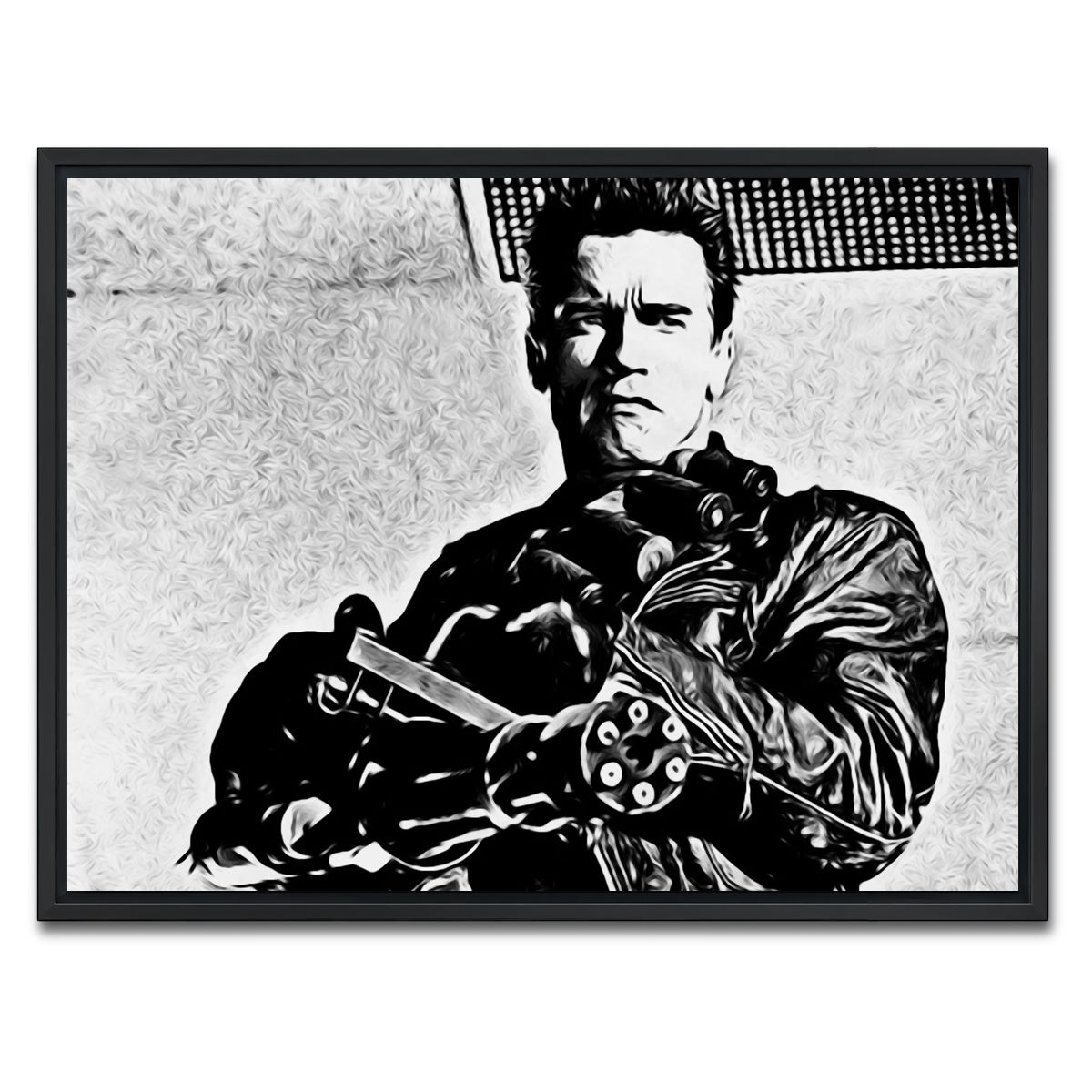 AUTO-MOCKUP WHITE | terminator 2 | 1 Piece | Black Framed Canvas | group=4x3