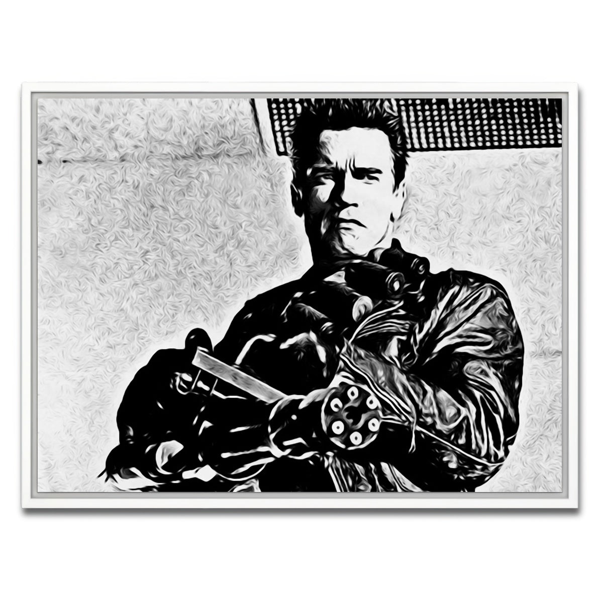 AUTO-MOCKUP WHITE | terminator 2 | 1 Piece | White Framed Canvas | group=4x3