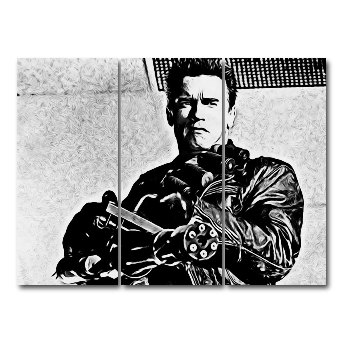 AUTO-MOCKUP WHITE | terminator 2 | 3 Piece | Gallery Wrap Canvas | group=8x18