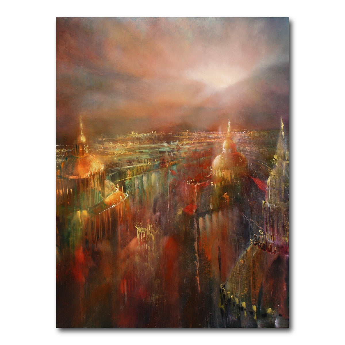 AUTO-MOCKUP WHITE | the city wakes up | 1 Piece | Gallery Wrap Canvas | group=3x4