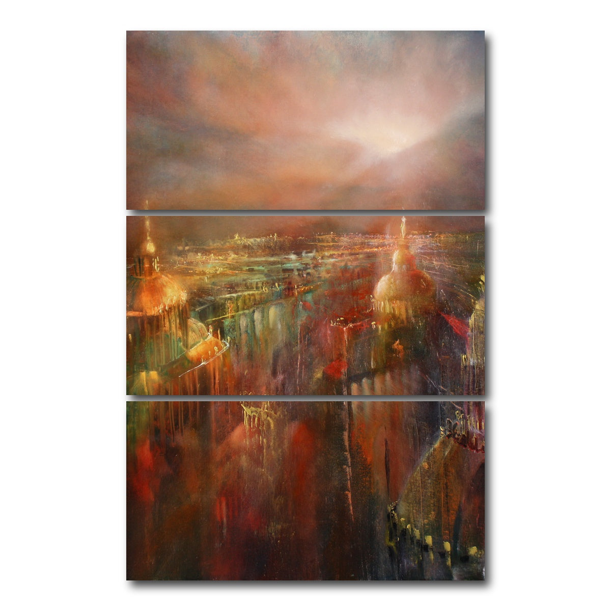 AUTO-MOCKUP WHITE | the city wakes up | 3 Piece | Gallery Wrap Canvas | group=12x24_stacked