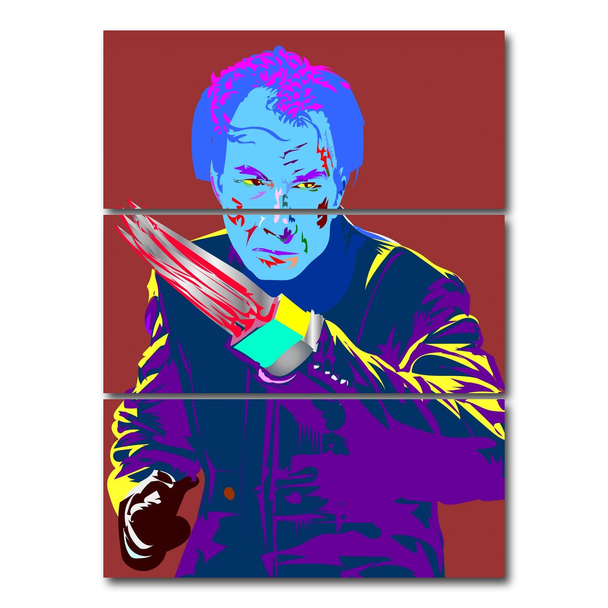 AUTO-MOCKUP WHITE | the claw | 3 Piece | Gallery Wrap Canvas | group=8x18_stacked