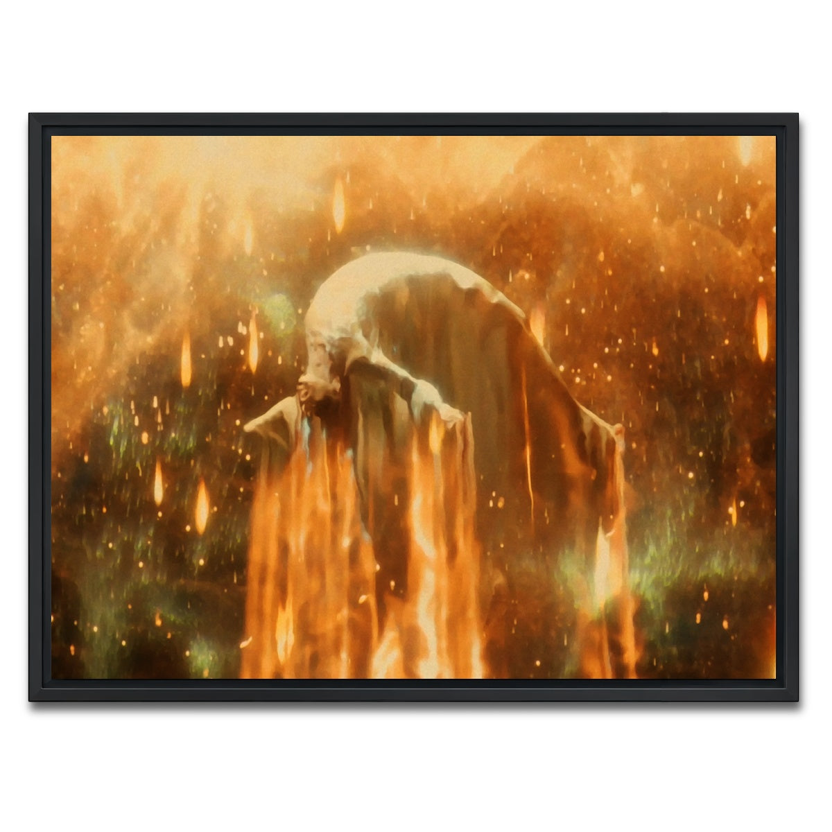 AUTO-MOCKUP WHITE | the fountain | 1 Piece | Black Framed Canvas | group=4x3