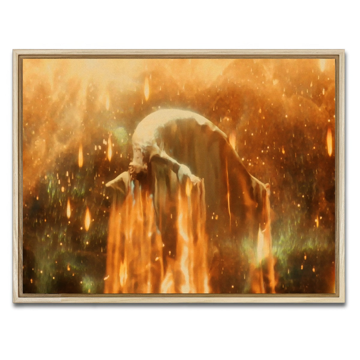 AUTO-MOCKUP WHITE | the fountain | 1 Piece | Natural Framed Canvas | group=4x3