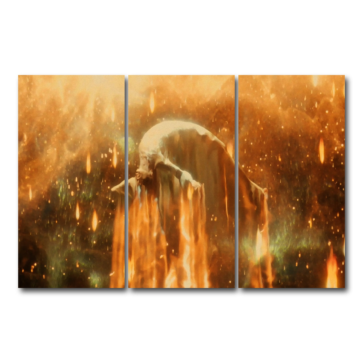 AUTO-MOCKUP WHITE | the fountain | 3 Piece | Gallery Wrap Canvas | group=12x24