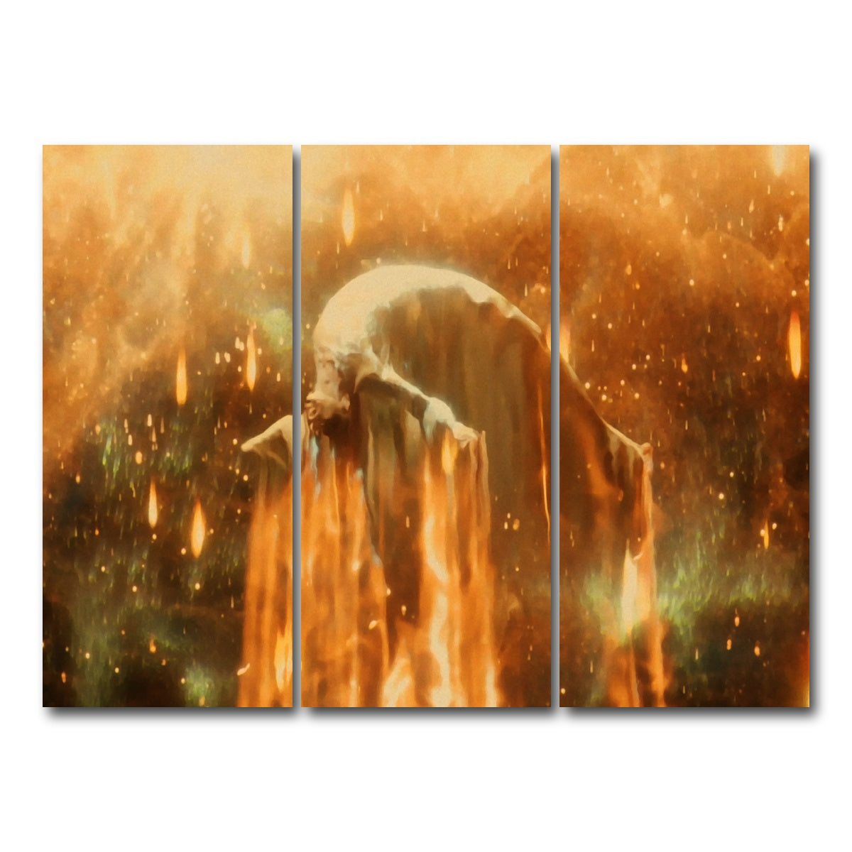AUTO-MOCKUP WHITE | the fountain | 3 Piece | Gallery Wrap Canvas | group=8x18
