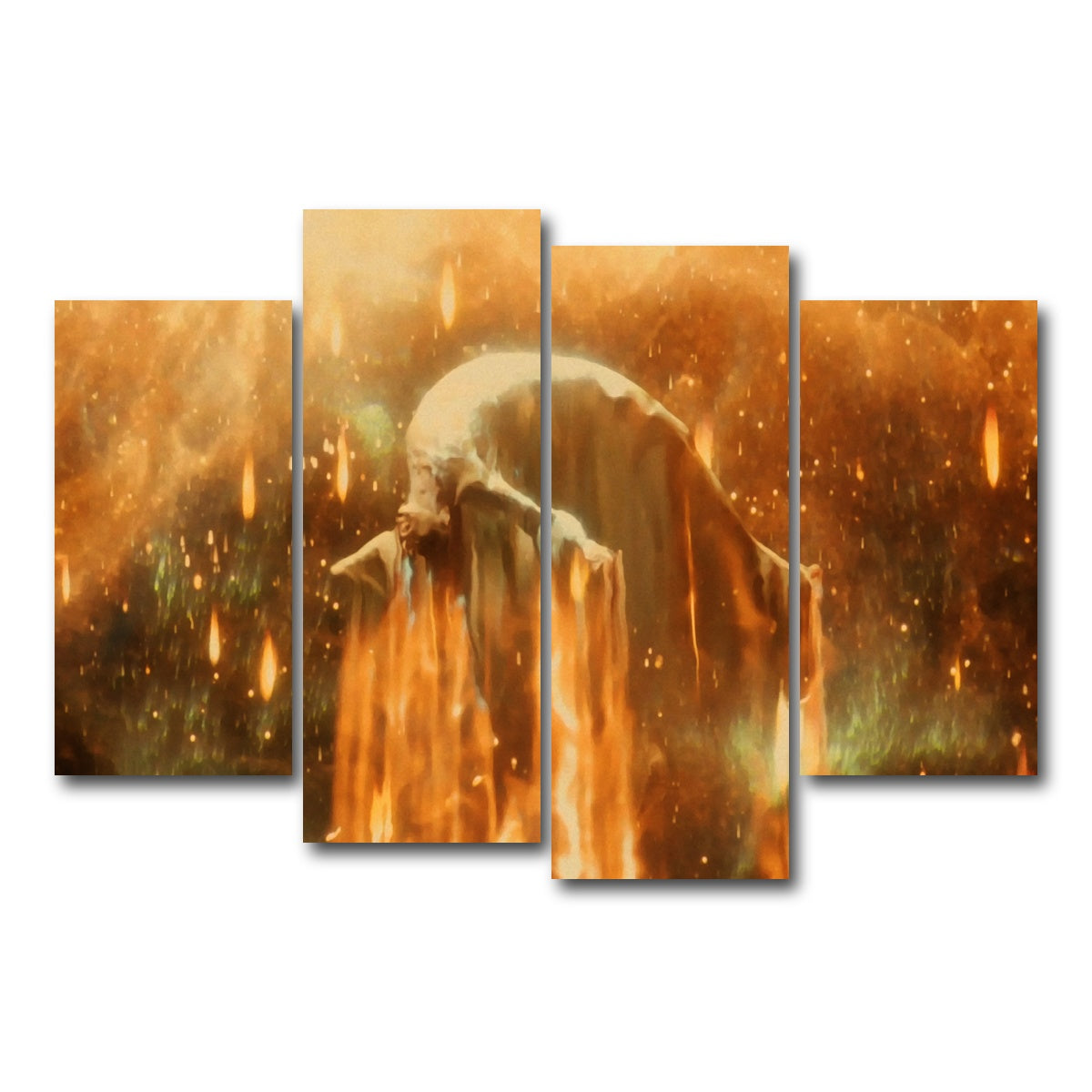 AUTO-MOCKUP WHITE | the fountain | 4 Piece | Gallery Wrap Canvas | group=4_short