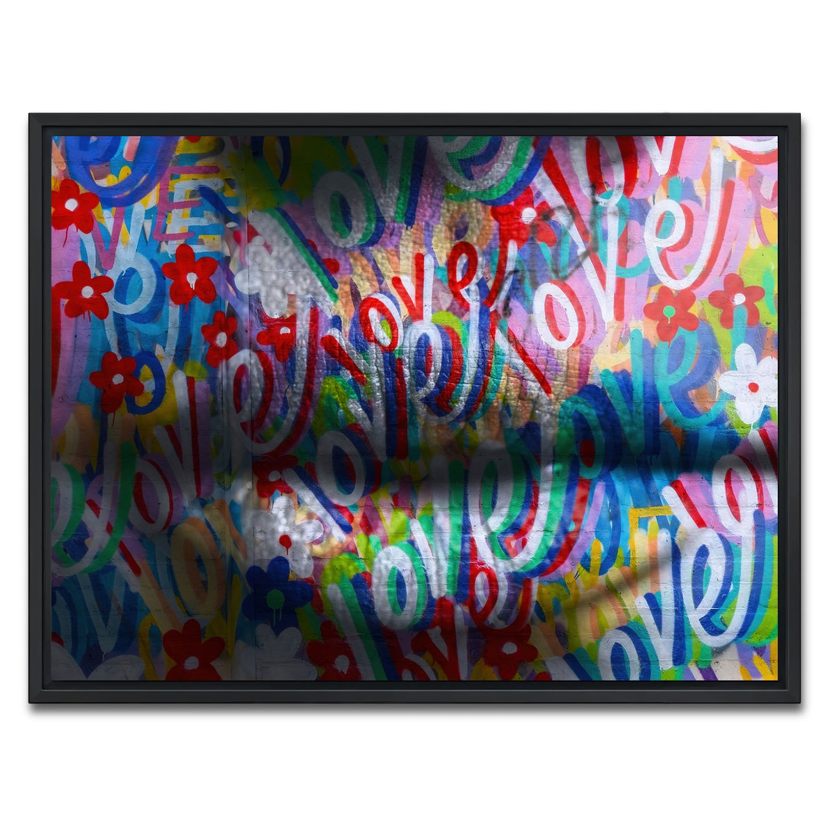 AUTO-MOCKUP WHITE | the kiss | 1 Piece | Black Framed Canvas | group=4x3